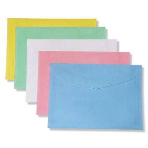 C6 162x114mm Enveloppen | Mix 5 kleuren | 1000 stuks 100x10 enveloppen