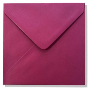 14x14cm Enveloppen | Bordeaux Rood | 1000 stuks