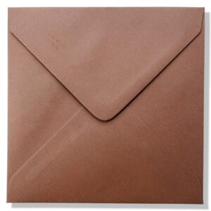 14x14cm Enveloppen | Bruin | 1000 stuks