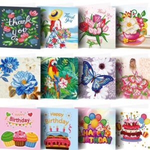 12 Diamond Painting kaarten | 12 DP ASS 002