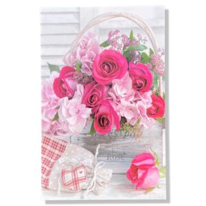 10 Wenskaarten Blanco Bloemen | 11x17cm | incl. Envelop | BL1.2.1
