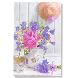 10 Wenskaarten Blanco Bloemen | 11x17cm | incl. Envelop | BL1.3.6