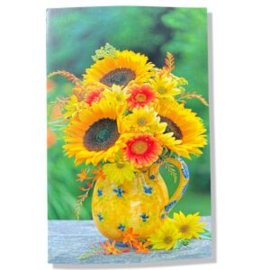 10 Wenskaarten Blanco Bloemen | 11x17cm | incl. Envelop | BL1.4.2