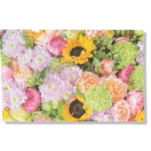 10 Wenskaarten Blanco Bloemen | 11x17cm | incl. Envelop | BL1.5.1