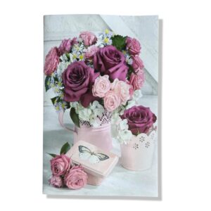 10 Wenskaarten Blanco Bloemen | 11x17cm | incl. Envelop | BL1.5.8