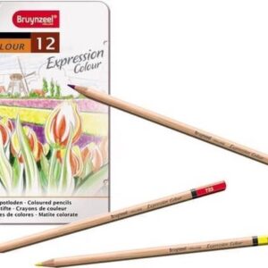6 x Bruynzeel Expression blik 12 kleurpotloden