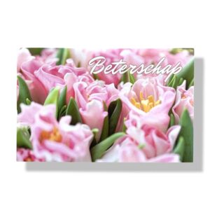 10 Wenskaarten | Beterschap | Bloemen | 11x17cm | incl. Envelop | BS6.4.5