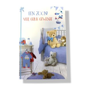 10 Wenskaarten | Geboorte | Zoon | 11x17cm | incl. Envelop | GEB11.3.5