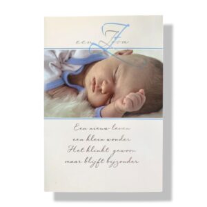 10 Wenskaarten | Geboorte | Zoon | 11x17cm | incl. Envelop | GEB11.4.1