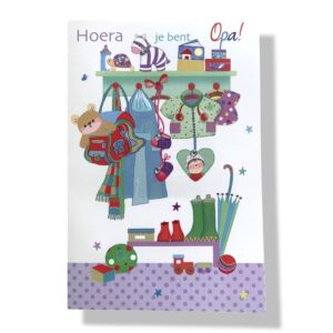 10 Wenskaarten | Geboorte Kleinkind | Opa geworden | 11x17cm | incl. Envelop | GEB11.4.7