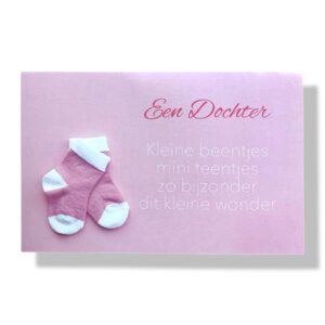 10 Wenskaarten | Geboorte | Dochter | 11x17cm | incl. Envelop | GEB12.1.2