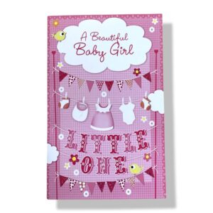 10 Wenskaarten | Geboorte | Dochter | 11x17cm | incl. Envelop | GEB12.2.7