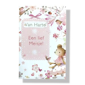 10 Wenskaarten | Geboorte | Dochter | 11x17cm | incl. Envelop | GEB12.3.10