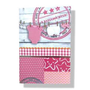 10 Wenskaarten | Geboorte | Kleindochter | 11x17cm | incl. Envelop | GEB12.3.3