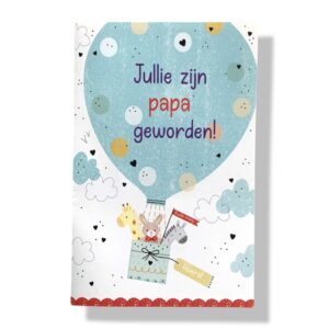 10 Wenskaarten | Geboorte | Vaders geworden | 11x17cm | incl. Envelop | GEB12.5.4
