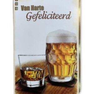 10 Wenskaarten | Hartelijk gefeliciteerd | 11x17cm | incl. Envelop | HG15.2.5