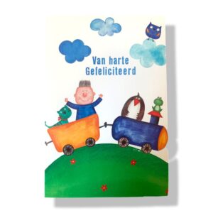 10 Wenskaarten | Hartelijk gefeliciteerd | 11x17cm | incl. Envelop | HG15.2.10