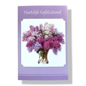 10 Wenskaarten | Hartelijk gefeliciteerd | 11x17cm | incl. Envelop | HG15.5.7