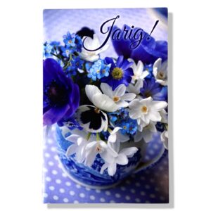 10 Wenskaarten | Hartelijk gefeliciteerd | Bloemen | 11x17cm | incl. Envelop | HG16.1.2
