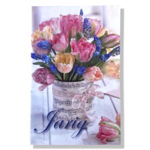 10 Wenskaarten | Hartelijk gefeliciteerd | Bloemen | 11x17cm | incl. Envelop | HG16.1.6