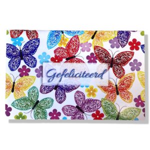 10 Wenskaarten | Hartelijk gefeliciteerd | 11x17cm | incl. Envelop | HG16.2.10
