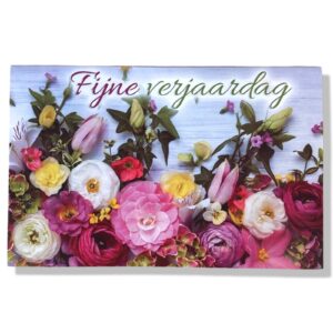 10 Wenskaarten | Hartelijk gefeliciteerd | Bloemen | 11x17cm | incl. Envelop | HG16.2.7