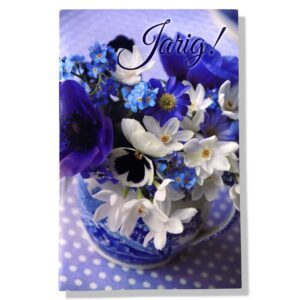 10 Wenskaarten | Hartelijk gefeliciteerd | Bloemen | 11x17cm | incl. Envelop | HG16.4.5