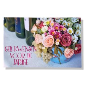 10 Wenskaarten | Hartelijk gefeliciteerd | Bloemen | 11x17cm | incl. Envelop | HG16.4.6