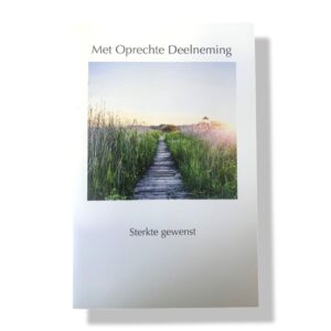 10 Wenskaarten | Oprechte deelneming | 11x17cm | incl. Envelop | OD7.2.1