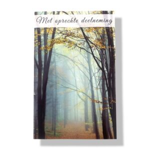 10 Wenskaarten | Oprechte deelneming | 11x17cm | incl. Envelop | OD7.2.6