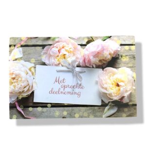 10 Wenskaarten | Oprechte deelneming | 11x17cm | incl. Envelop | OD7.4.9
