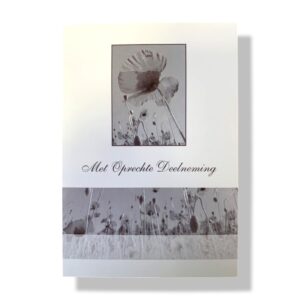 10 Wenskaarten | Oprechte deelneming | 11x17cm | incl. Envelop | OD7.5.6