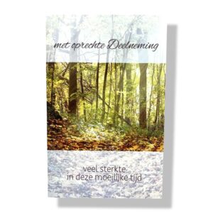 10 Wenskaarten | Oprechte deelneming | 11x17cm | incl. Envelop | OD8.1.1