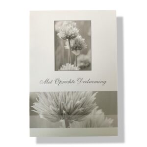 10 Wenskaarten | Oprechte deelneming | 11x17cm | incl. Envelop | OD8.1.6