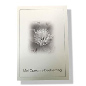 10 Wenskaarten | Oprechte deelneming | 11x17cm | incl. Envelop | OD8.1.7