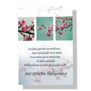 10 Wenskaarten | Oprechte deelneming | 11x17cm | incl. Envelop | OD8.3.1