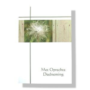 10 Wenskaarten | Oprechte deelneming | 11x17cm | incl. Envelop | OD8.3.2