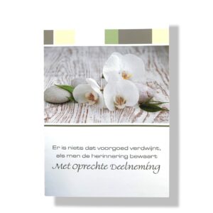 10 Wenskaarten | Oprechte deelneming | 11x17cm | incl. Envelop | OD8.3.6