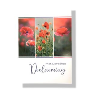 10 Wenskaarten | Oprechte deelneming | 11x17cm | incl. Envelop | OD8.4.2