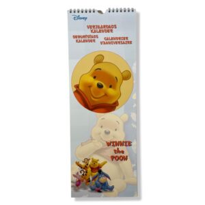 Winnie The Pooh Verjaardagskalender - 42x15cm - Spiraal