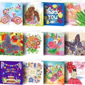 12 Diamond Painting kaarten | 12 DP ASS 004
