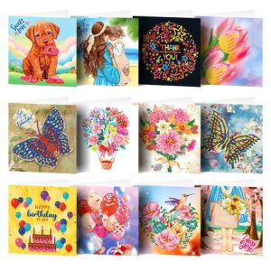 12 Diamond Painting kaarten | 12 DP ASS 003