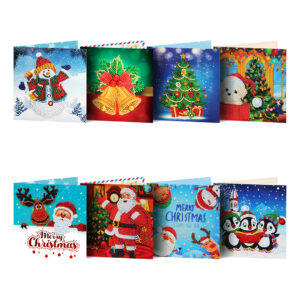 8 Diamond Painting Kerstkaarten | 8 DP KK 005